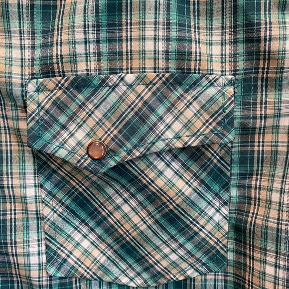OUTBACK TRADING COMPANY COWBOY WESTERN SHIRT (Breathable) Mens L - Pearl Snaps - Picture 5 of 9